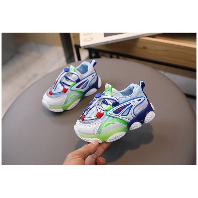 Adidasi multicolori cu luminite pentru baietei md7763-1-c