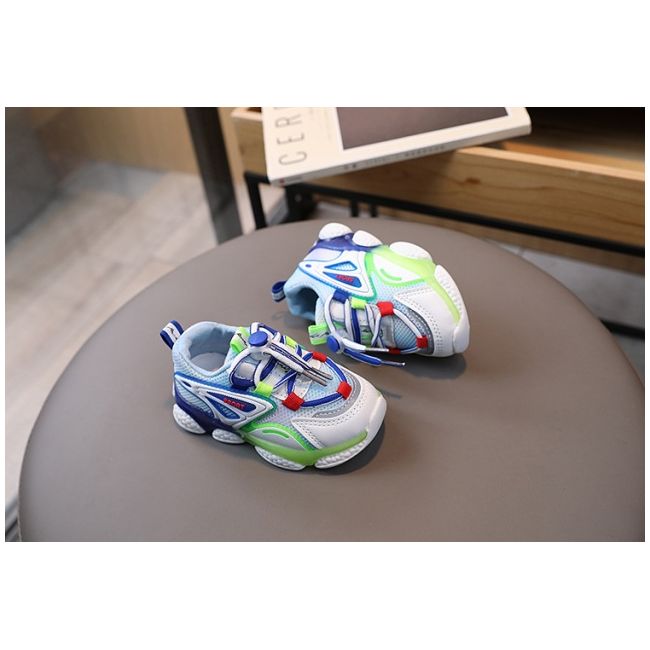 Adidasi multicolori cu luminite pentru baietei md7763-1-c