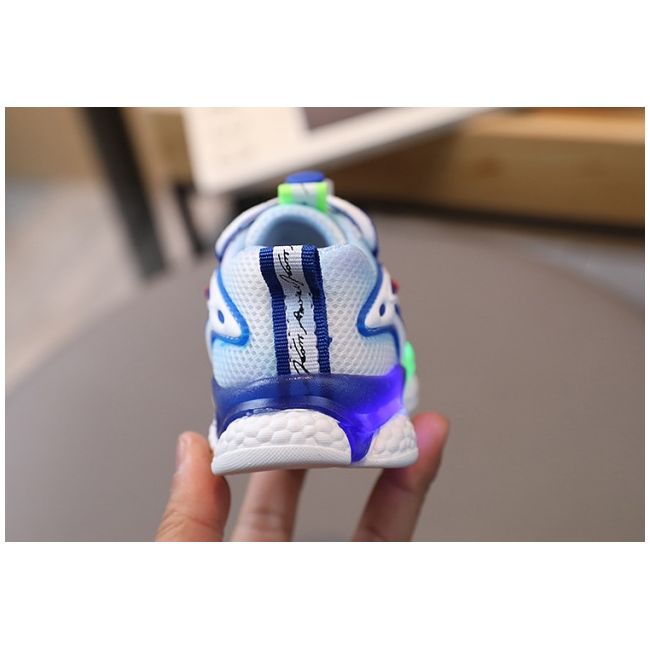 Adidasi multicolori cu luminite pentru baietei md7763-1-c