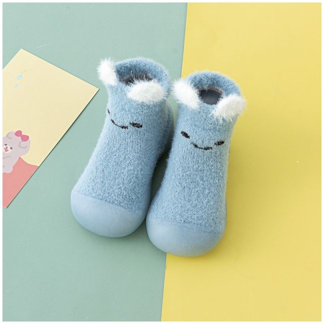 Mocasini bleu cu talpa antiderapanta - happy face addw1044-1-mos4