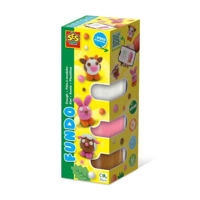 Plastilina culori luminoase-animale ferma sa00811