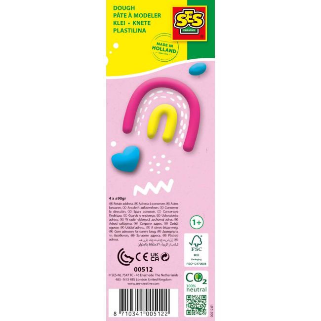 Plastilina happy 4 culori sa00512