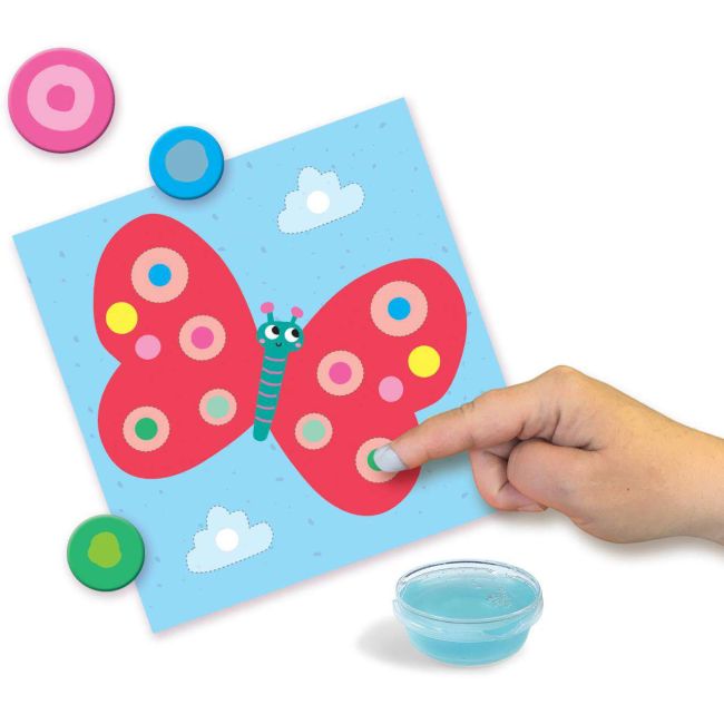Set 3 in 1 de pictat cu degetul, de colorat si de lipit sa14489