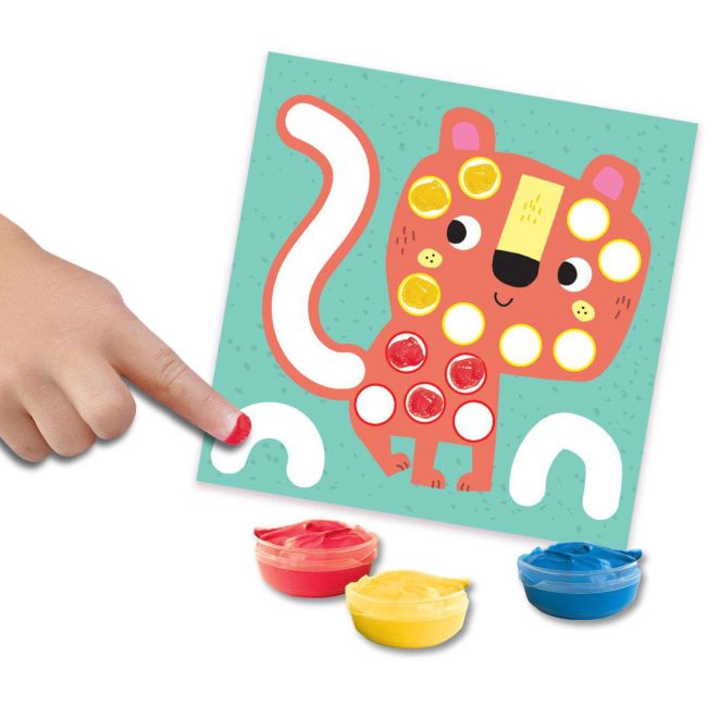 Set 3 in 1 de pictat cu degetul, de colorat si de lipit sa14489