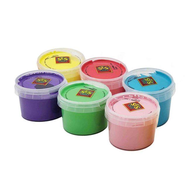 Set acuarele de pictat cu degetul 6 culori sa00315