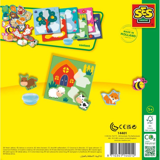Set autocolante animale-unde locuiesc sa14401
