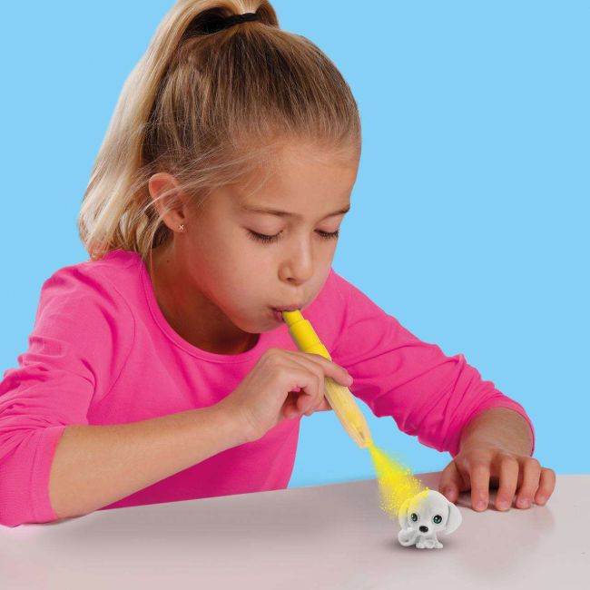 Set de carioci cu aerograf si 3 catei surpriza sa14333