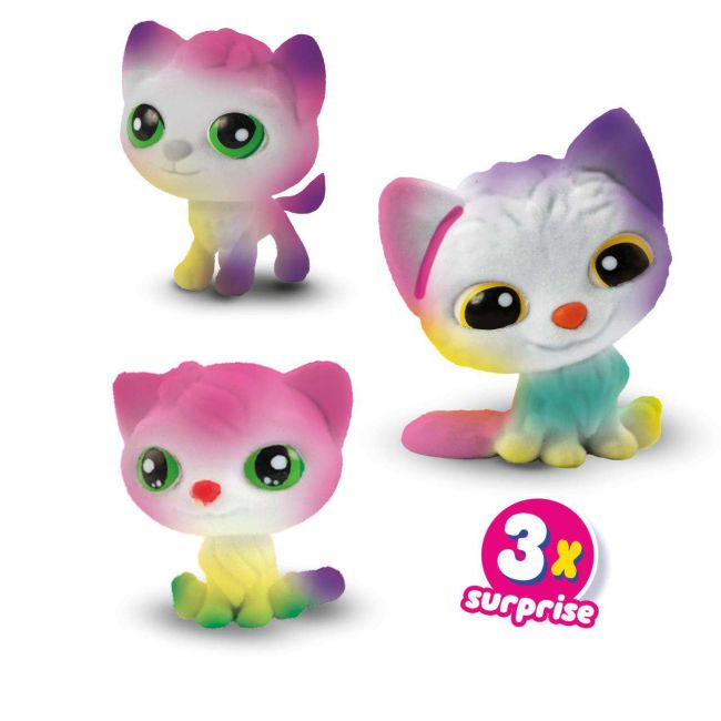 Set de carioci cu aerograf si 3 pisici surpriza sa14334