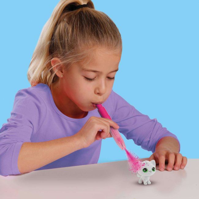 Set de carioci cu aerograf si 3 pisici surpriza sa14334