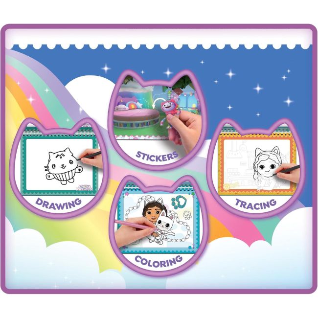 Set de colorat & desenat - gabby's dollhouse