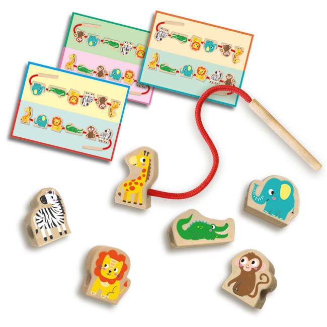 Set de insirat-animale din lemn sa14487