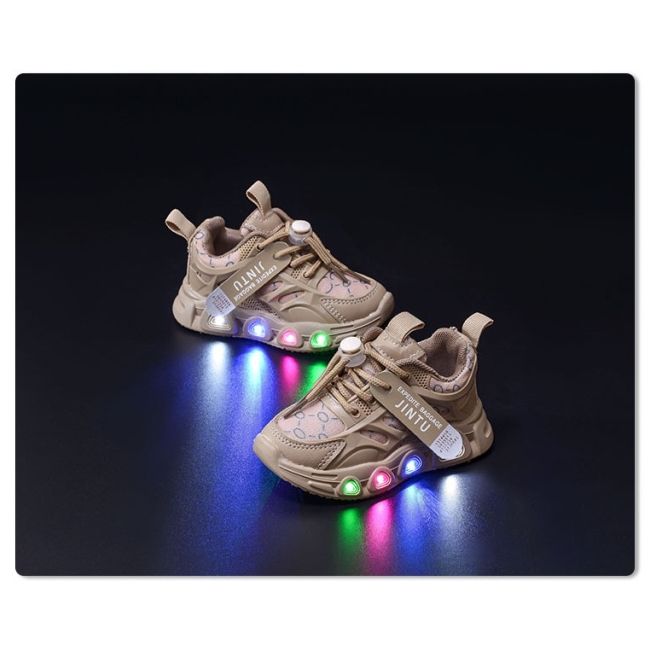 Adidasi crem cu luminite - seika mbgs3580-3-c