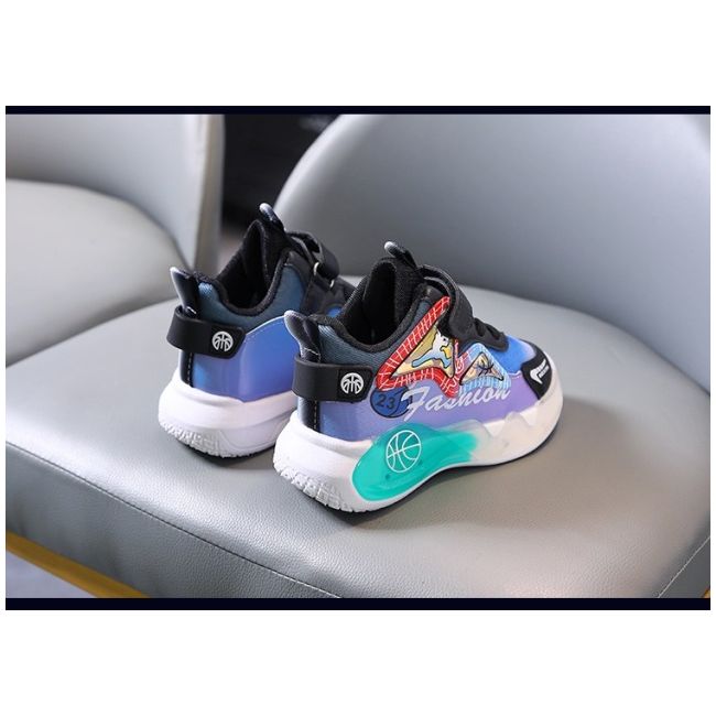 Adidasi cu luminite pentru baietei - fashion md777-2-c