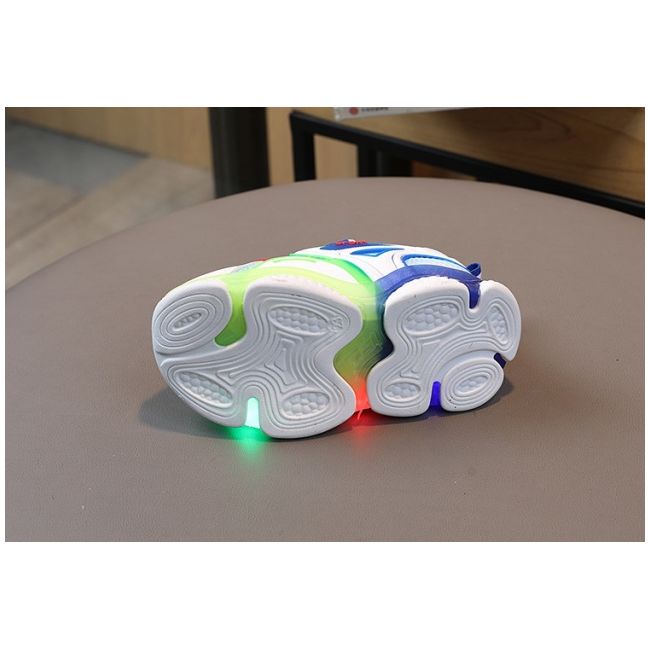 Adidasi multicolori cu luminite pentru baietei md7763-1-c