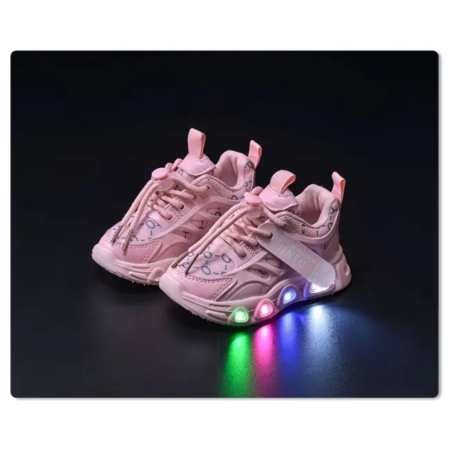 Adidasi roz cu luminite - seika mbgs3580-1-c