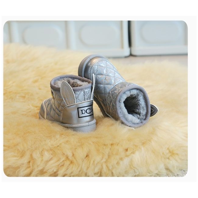 Cizme imblanite argintii - duck mdwn2469-c