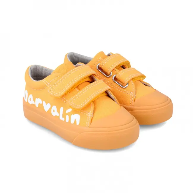 Tenisi canvas pentru copii Garvalin, amarillo (Marime: 28) JEM242800-C-28