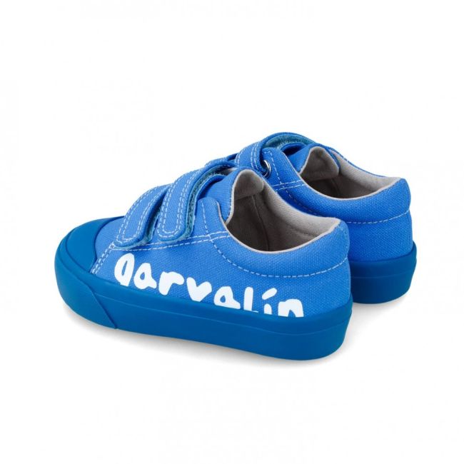Tenisi canvas pentru copii Garvalin, azul electrico (Marime: 23) JEM242800-B-23