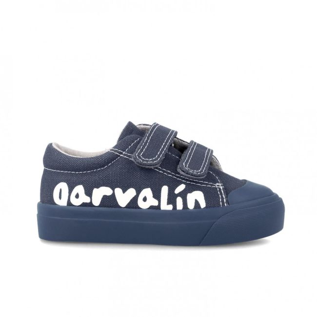 Tenisi canvas pentru copii Garvalin, azul marino (Marime: 29) JEM242800-A-29