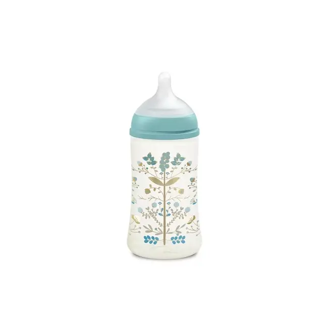 Biberon 270 ml tetină fiziologică SX Pro cu debit mediu Albastru Gold Premium JEM8426420080187
