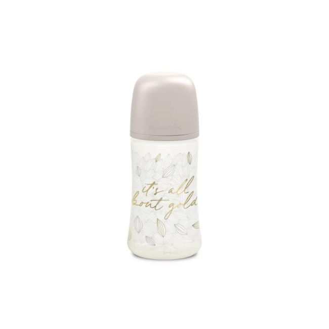 Biberon 270 ml tetină fiziologică SX Pro cu debit mediu Gri Gold Premium JEM8426420080194
