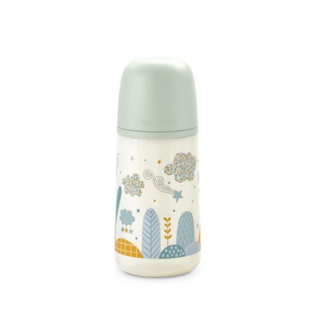 Biberon 270 ml tetină fiziologică SX Pro debit mediu verde Dreams JEM8426420083744