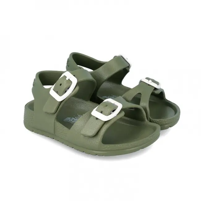 Sandale din cauciuc pentru copii Garvalin, militar (Marime: 27) JEM242870-B-27