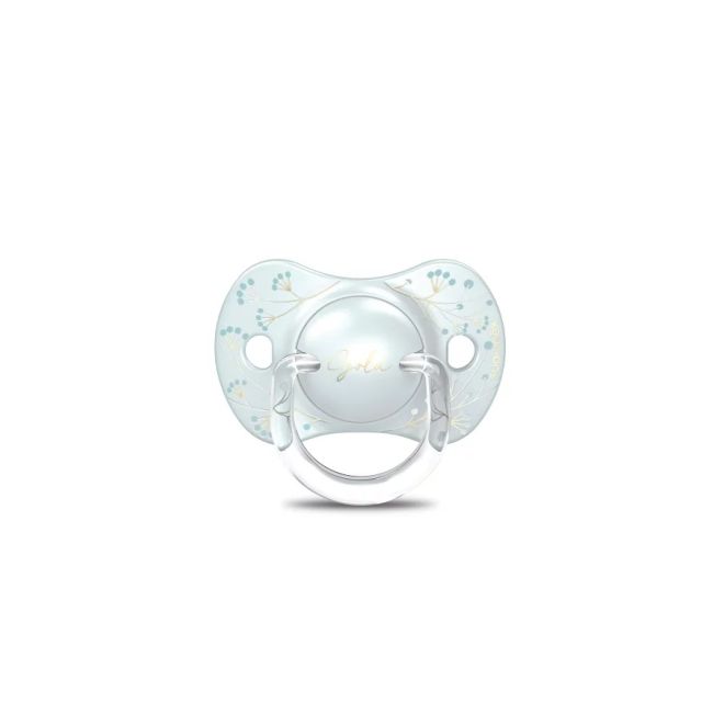 Set biberon 270ml + suzetă 0-6m + lănțișor Albastru Gold Premium JEM8426420080248