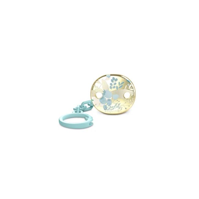 Set biberon 270ml + suzetă 0-6m + lănțișor Albastru Gold Premium JEM8426420080248