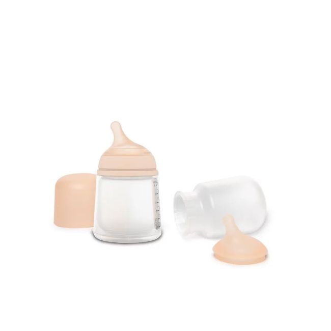 Set biberon anticolici 180 ml + tetină cu debit variabil + săculeț silicon Zero Zero Suavinex JEM8426420067409