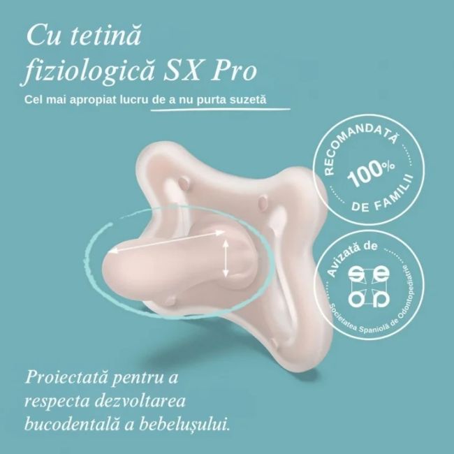 Suzetă fiziologică SX Pro -2-2 luni Zero Zero Suavinex JEM8426420078719