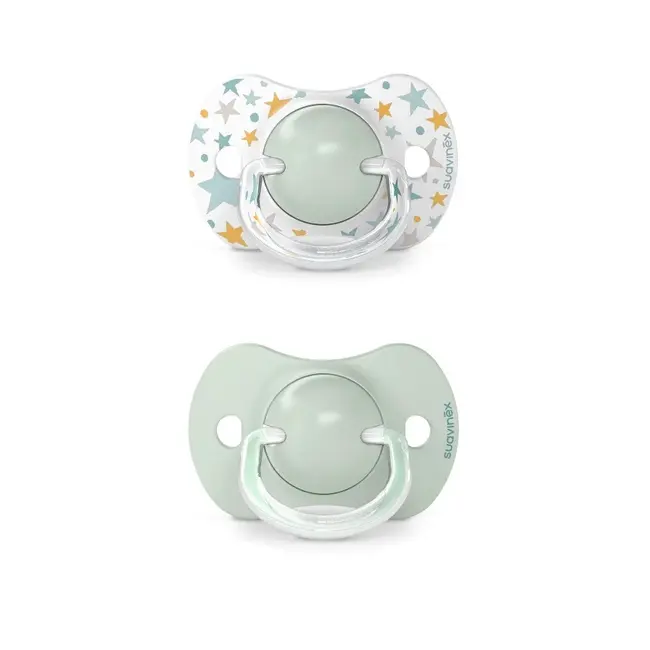 Suzetă fiziologică SX Pro din silicon, 2 buc 6-18 luni verde Dreams JEM8426420083126