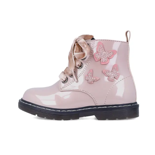 Cizmulite pentru fetite cu fluturasi, Garvalin, roz (Marime: 28) JEM241340-C-28