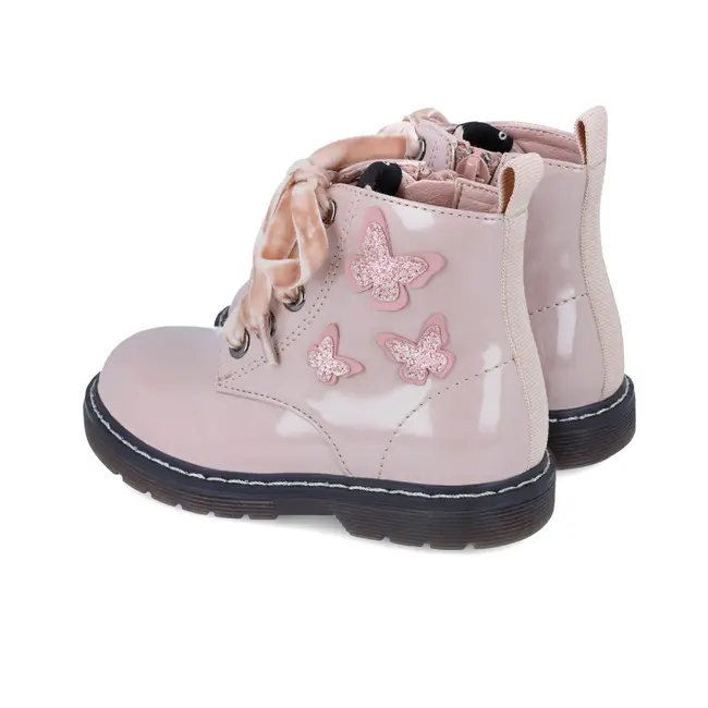 Cizmulite pentru fetite cu fluturasi, Garvalin, roz (Marime: 28) JEM241340-C-28