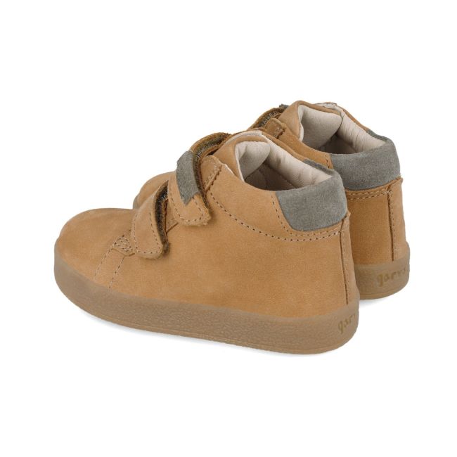 Ghete copii, piele naturala, maro, Garvalin (Marime: 22) JEM241315-B-22