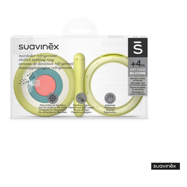 Inel de dentiție cu apă Fluture, multicolor, Suavinex JEM8426420079518