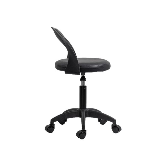 Scaun laborator off1020, rotativ, baza polipropilena, piele ecologica, inaltime ajustabila, 100 kg drm10361