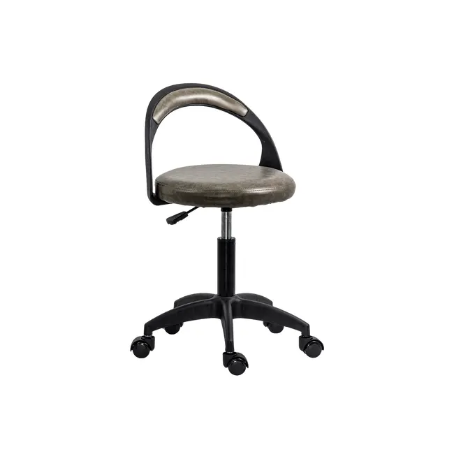 Scaun laborator off1020, rotativ, baza polipropilena, piele ecologica, inaltime ajustabila, 100 kg drm10361