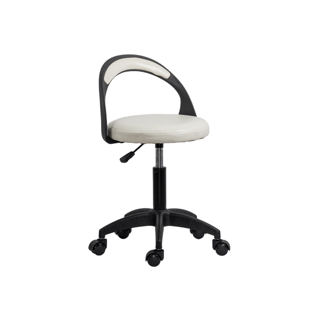 Scaun laborator off1020, rotativ, baza polipropilena, piele ecologica, inaltime ajustabila, 100 kg drm10361