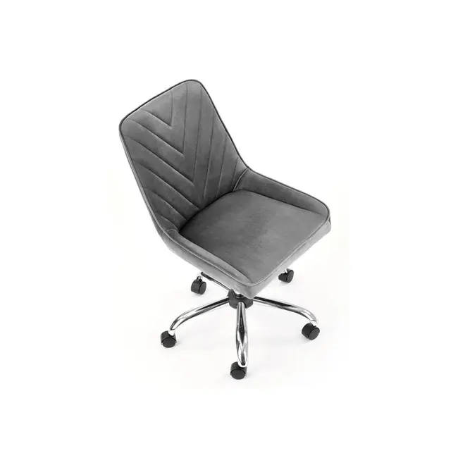 Set birou cu spatii depozitare hm grosso, rafturi, sertar, pal melaminat, 149x50x105 cm, stejar auriu/antracit si scaun copii hm rico, ergonomic, stofa tip catifea, 100 kg, gri drm10351