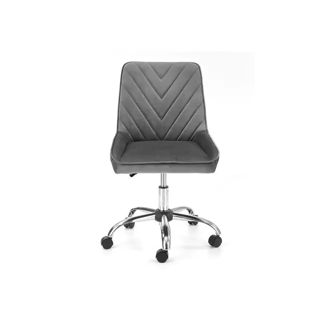 Set birou cu spatii depozitare hm grosso, rafturi, sertar, pal melaminat, 149x50x105 cm, stejar auriu/antracit si scaun copii hm rico, ergonomic, stofa tip catifea, 100 kg, gri drm10351