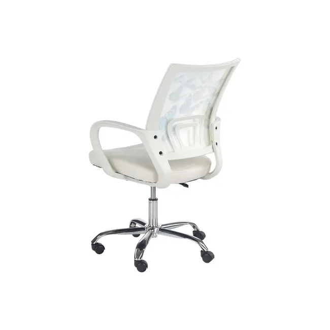 Set birou cu spatiu depozitare pentru scolari, pal melaminat, sertar, 2 rafturi, polita glisanta tastatura, fag si scaun hm ibis butterfly, stofa/piele ecologica, 100 kg, multicolor drm10344