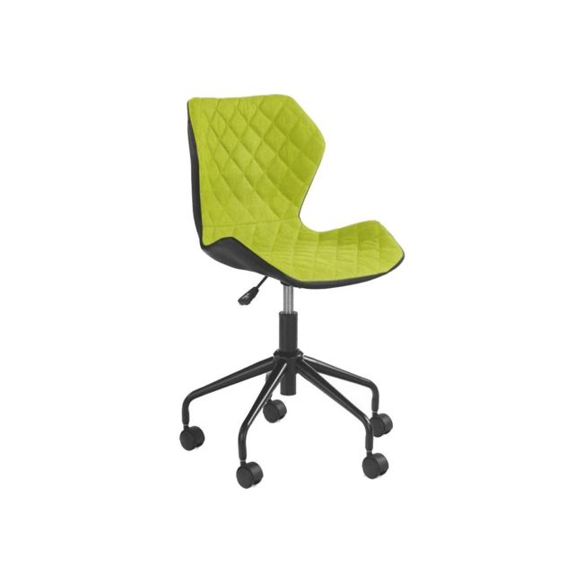 Set birou ergonomic hm julia inaltime reglabila, unghi inclinare ajustabil, cu scaun hm matrix negru/verde, stofa, 100 kg si dulapior rulant hm nils, cu roti, lemn, natur drm10329