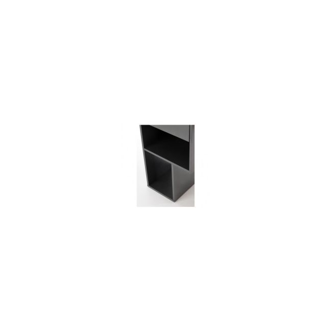 Set birou hm conti, rafturi, sertar, pal melaminat, 122x57x90 cm, stejar/gri si scaun pentru copii hm coco, piele ecologica, inaltime reglabila, 80 kg, alb drm10346