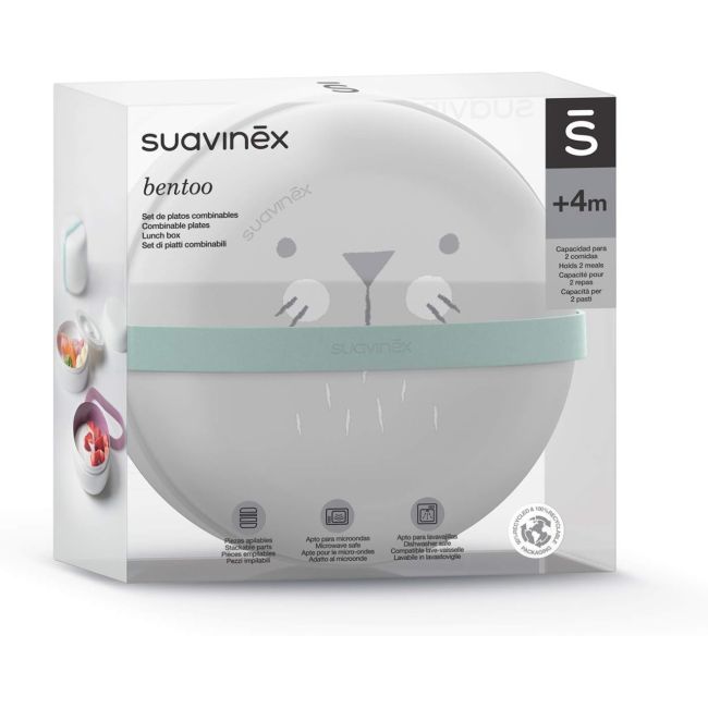 Set boluri pentru prânz gri Hygge Suavinex +4 luni JEM8426420069786