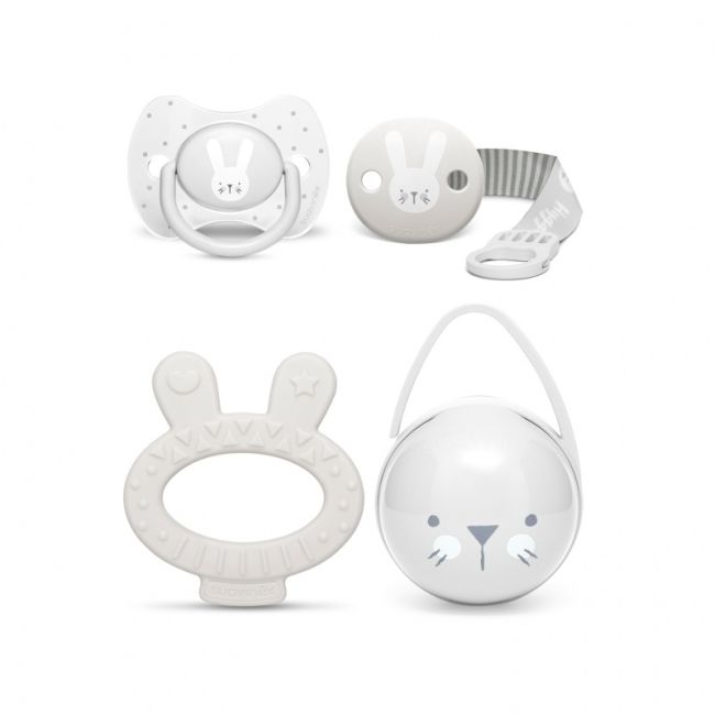 Set cadou 4 articole, iepuras gri, Hygge Suavinex JEM8426420068635