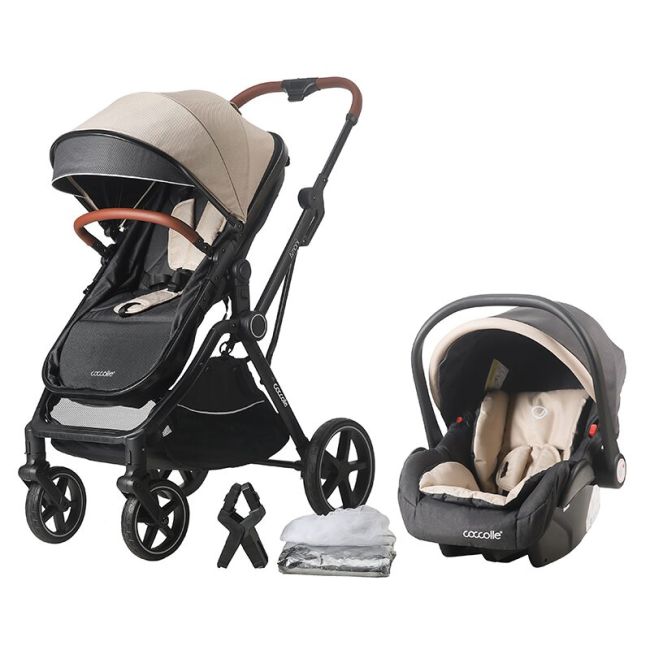 Carucior transformabil 3in1 coccolle amani sand beige smb323061844