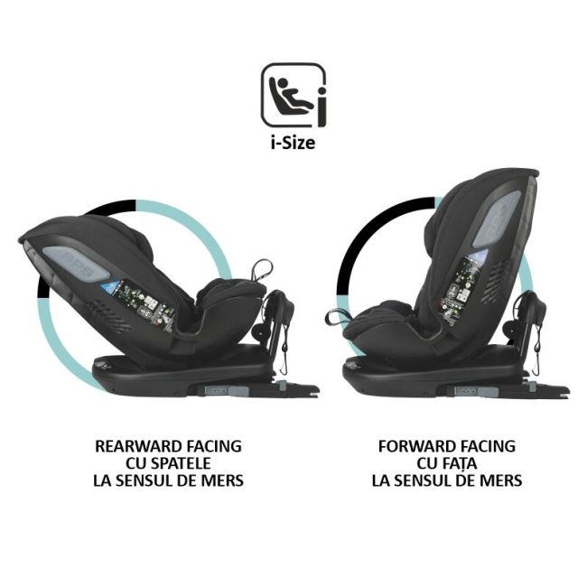 Scaun auto rotativ isize coccolle velsa jet black smb323085260