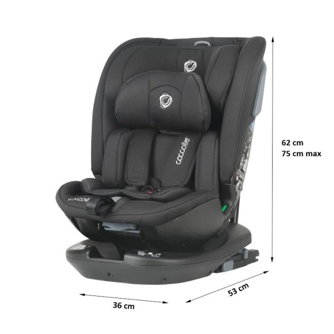 Scaun auto rotativ isize coccolle velsa jet black smb323085260