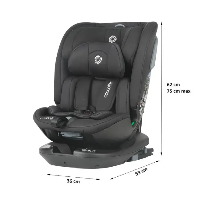 Scaun auto rotativ isize coccolle velsa jet black smb323085260